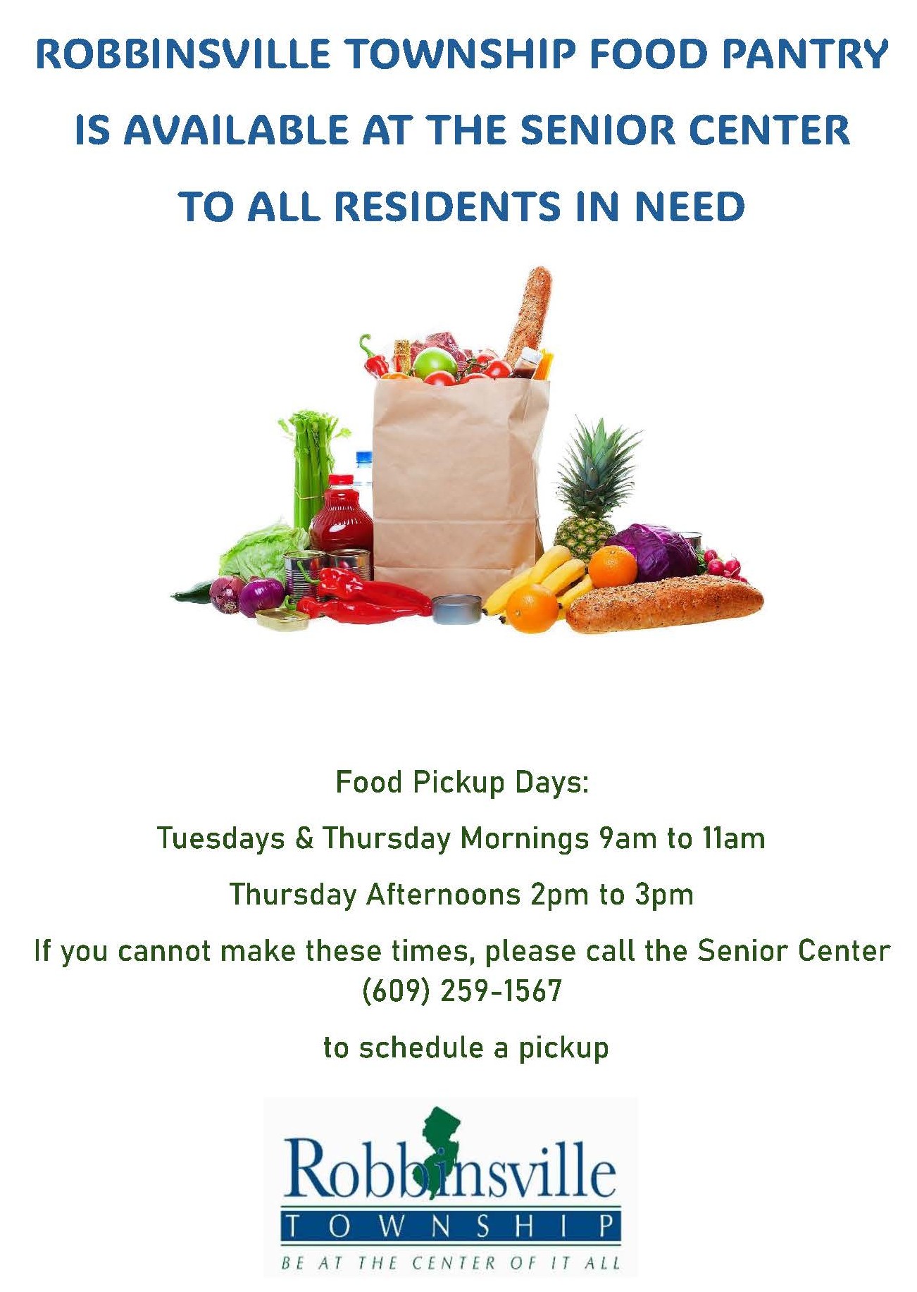 ROBBINSVILLE TOWNSHIP FOOD PANTRY